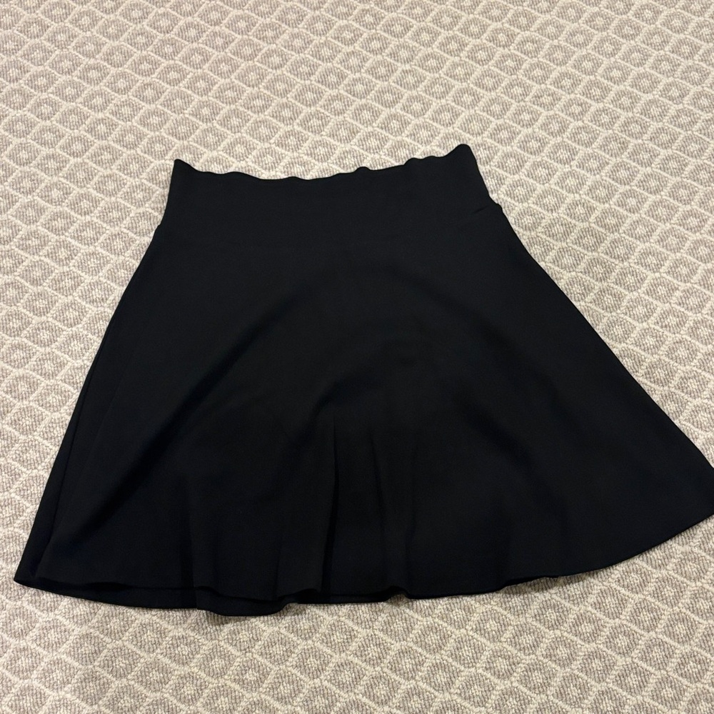 Elegant Black Skater Skirt